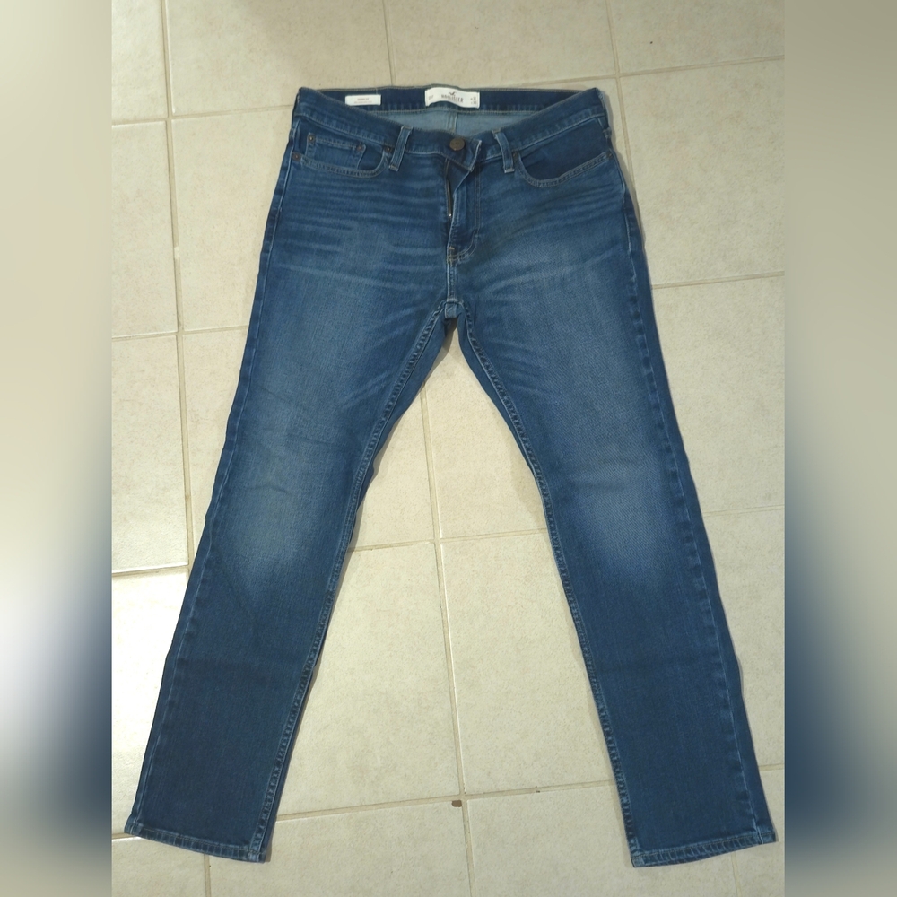 Men's Hollister Skinny Fit Blue Jeans Jeans 31x30